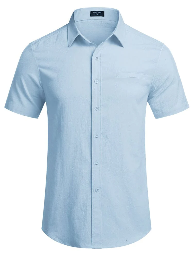Casual Linen Button Down Shirt (US Only) - Image 5