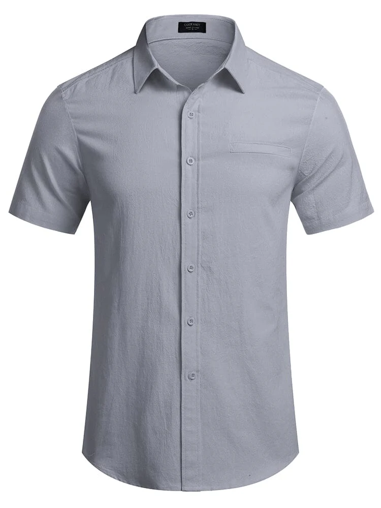 Casual Linen Button Down Shirt (US Only) - Image 6