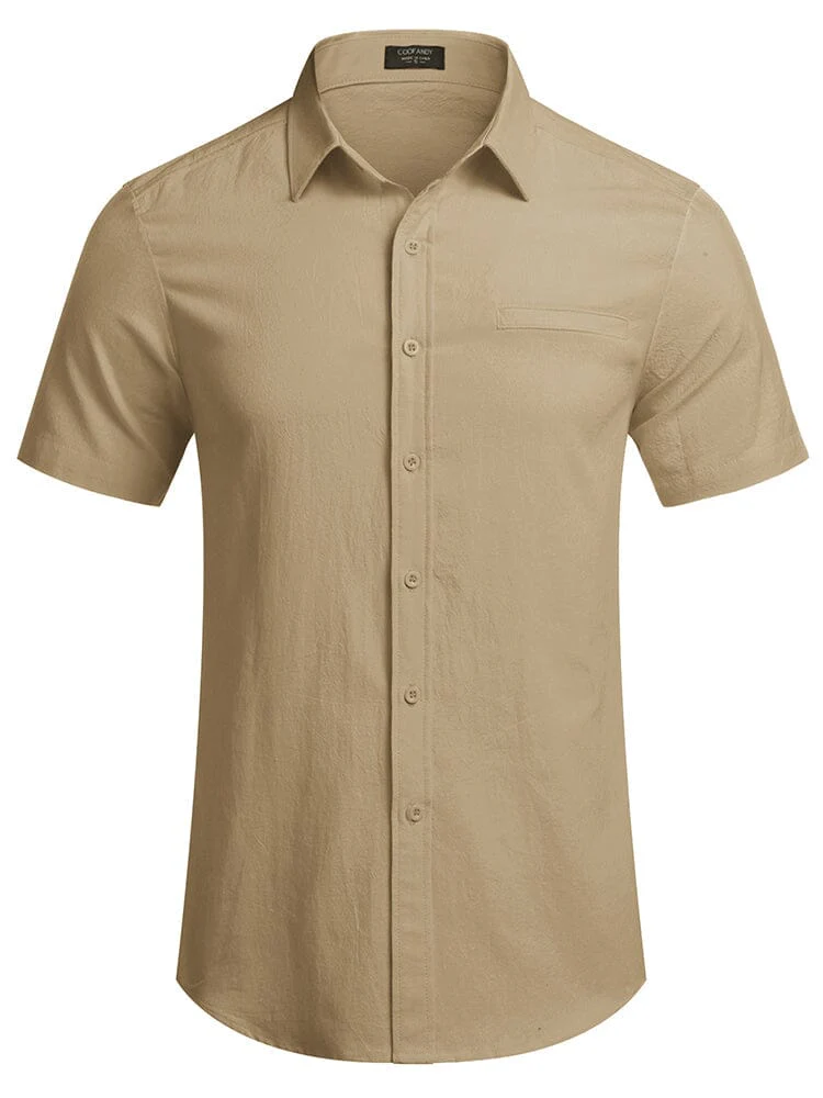 Casual Linen Button Down Shirt (US Only) - Image 7
