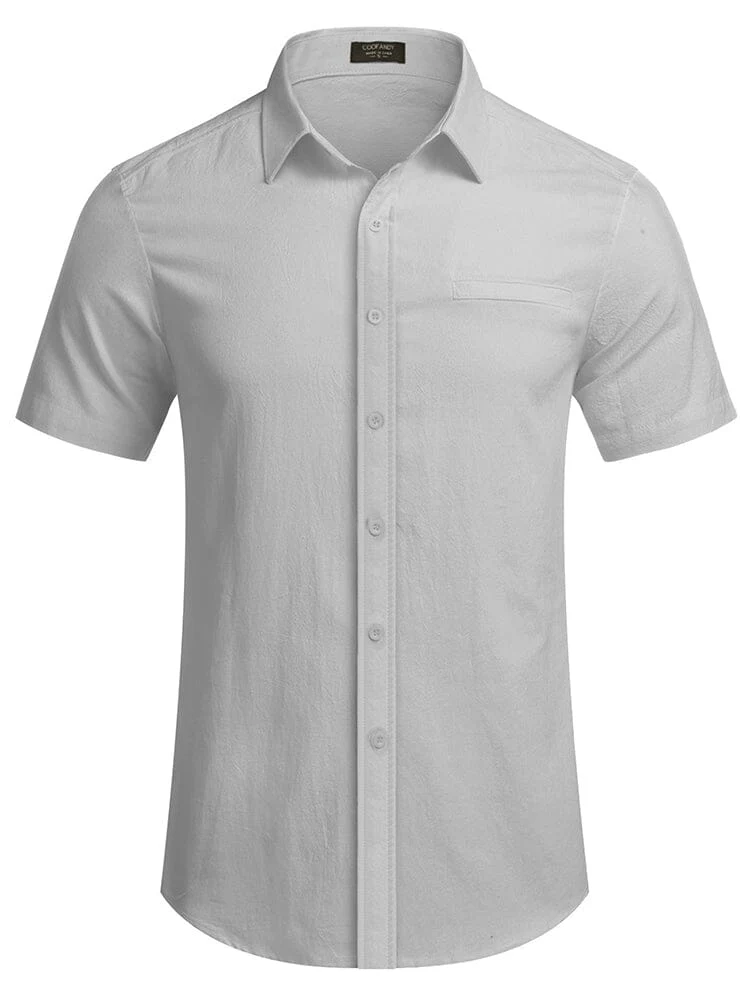 Casual Linen Button Down Shirt (US Only) - Image 8