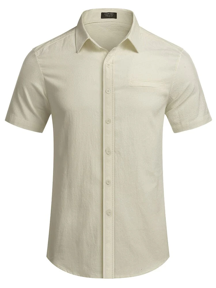 Casual Linen Button Down Shirt (US Only) - Image 9