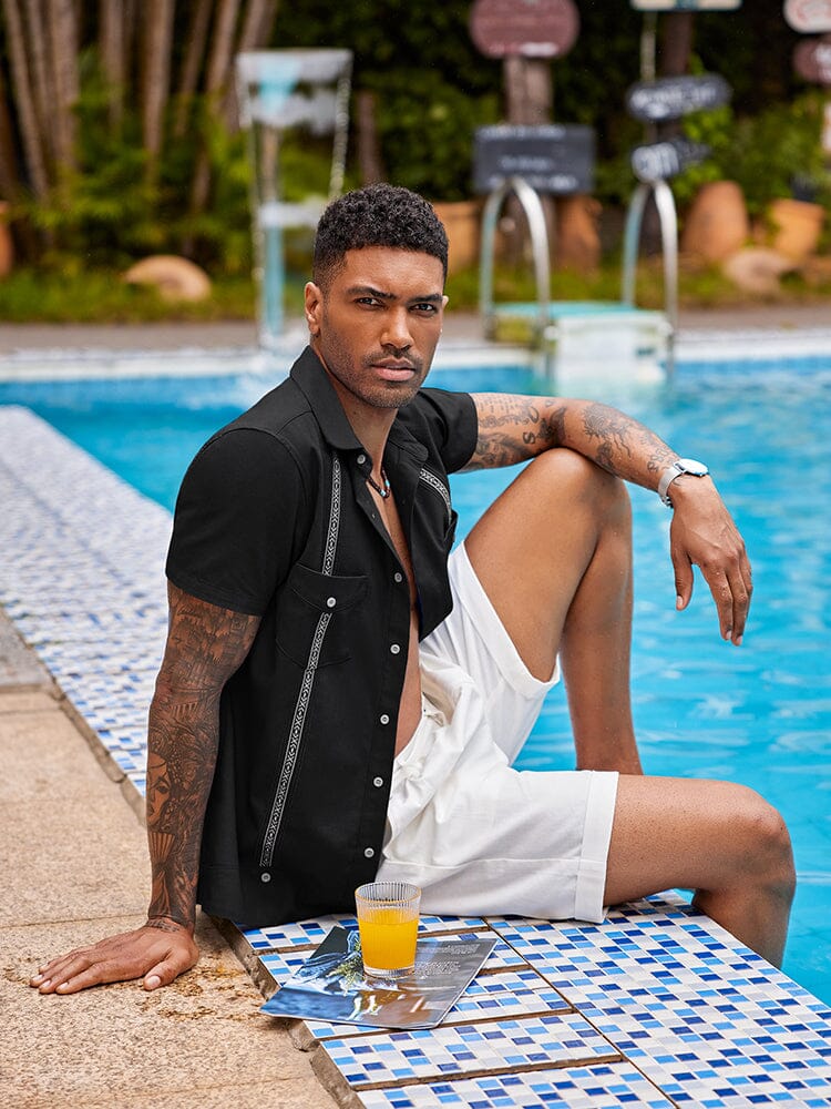 Casual Linen Cuban Shirts (US Only) - Image 13