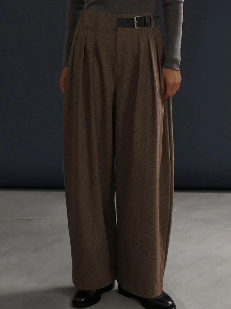 Casual Loose Belt Accent Pants - Image 2