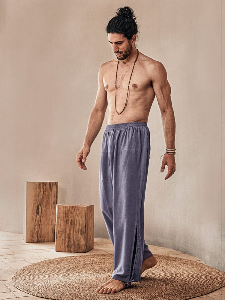 Casual Loose Linen Blend Pants - Image 2