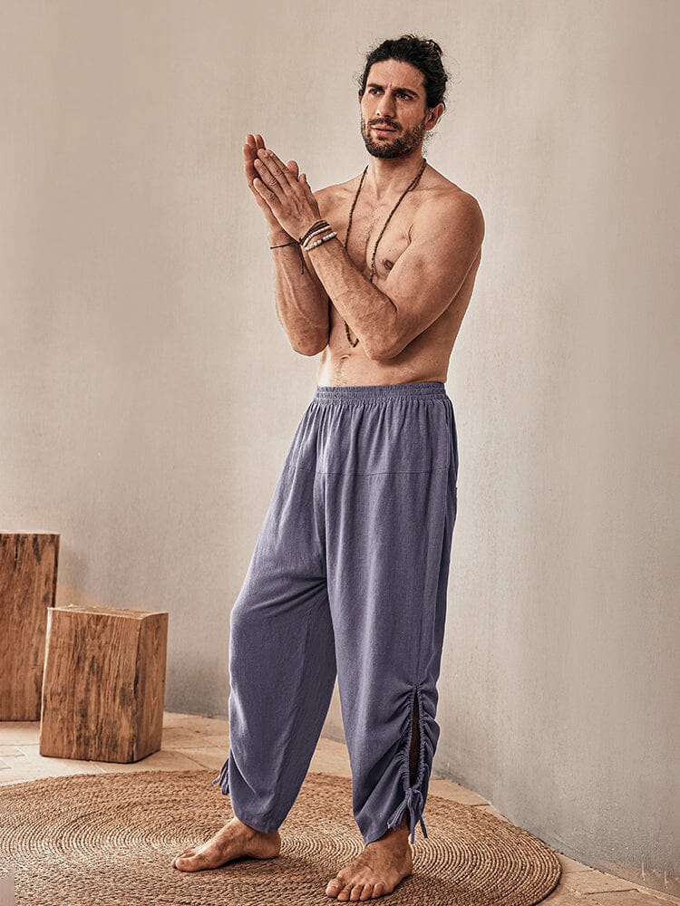 Casual Loose Linen Blend Pants - Image 3