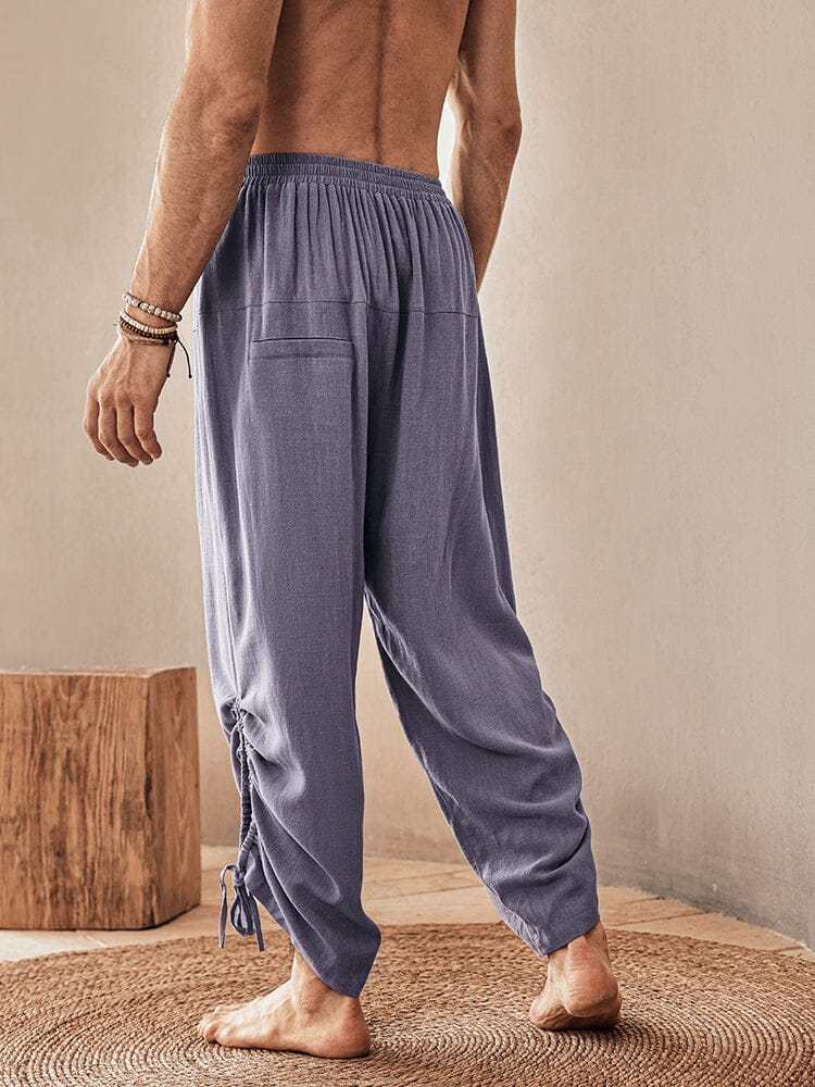 Casual Loose Linen Blend Pants - Image 4
