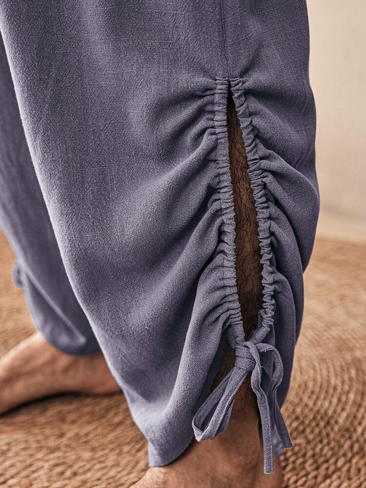 Casual Loose Linen Blend Pants - Image 5