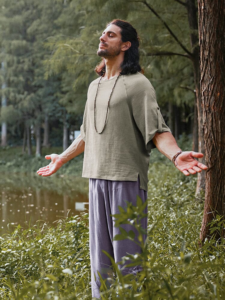 Casual Loose Linen Blend Pants - Image 6