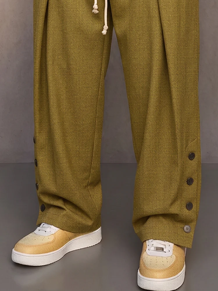 Casual Modern Wide Leg Drawstring Pants - Image 4