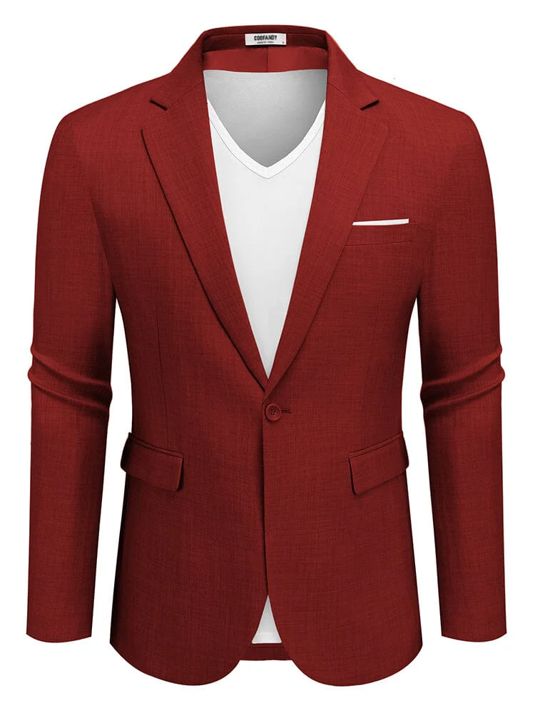 Casual One Button Suit Jackets (US Only) - Image 6