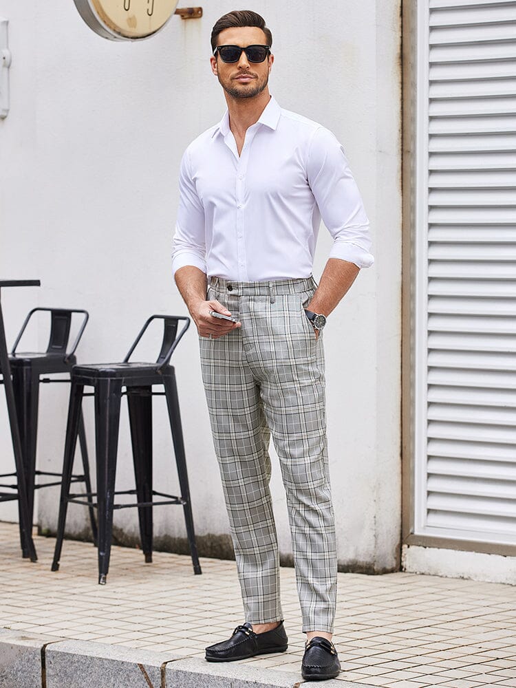 Casual Plaid Suit Pants (US Only) - Image 4
