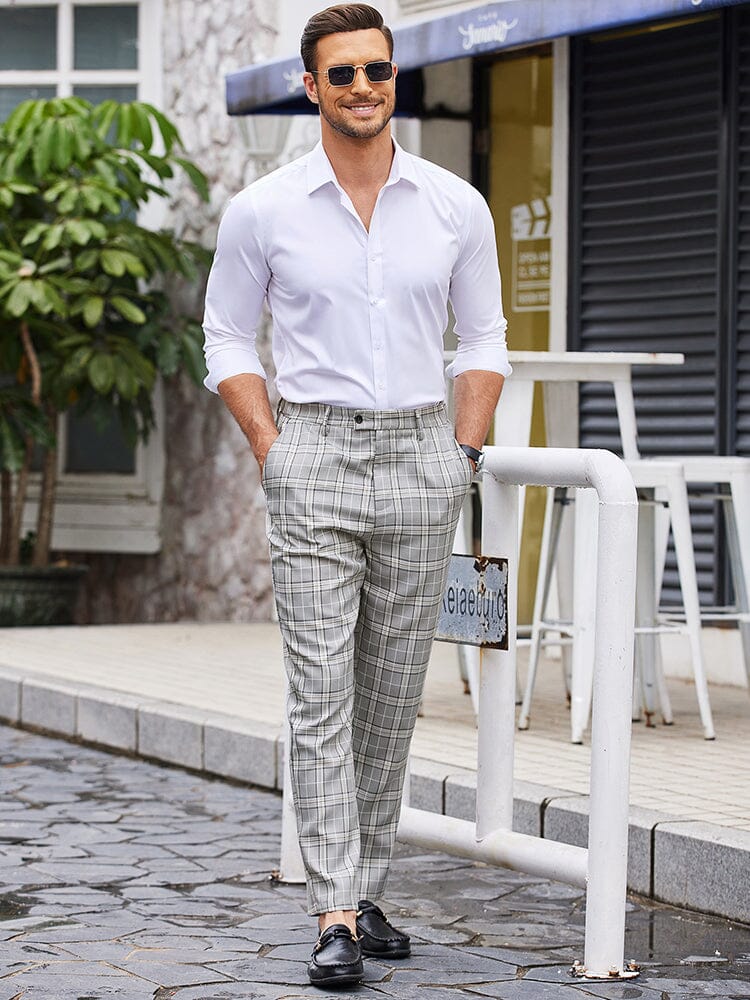 Casual Plaid Suit Pants (US Only) - Image 5