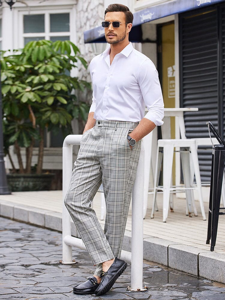 Casual Plaid Suit Pants (US Only) - Image 6