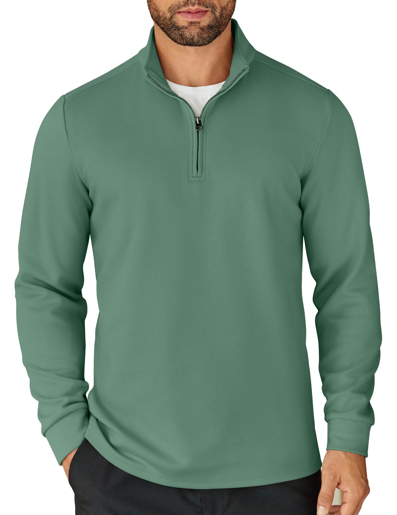 Casual Quarter Zip Sweatshirt (US Only) - Image 12
