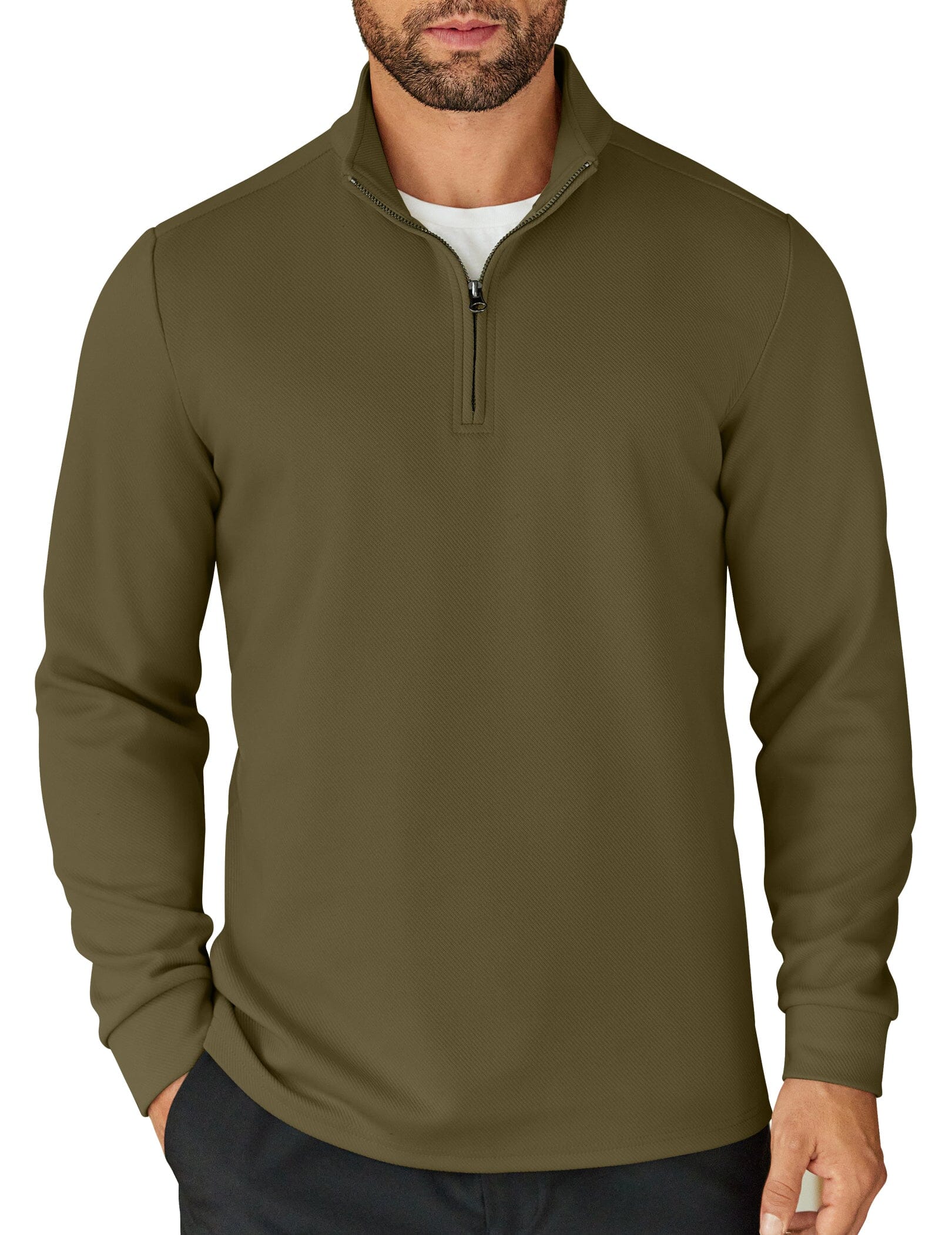 Casual Quarter Zip Sweatshirt (US Only) - Image 2