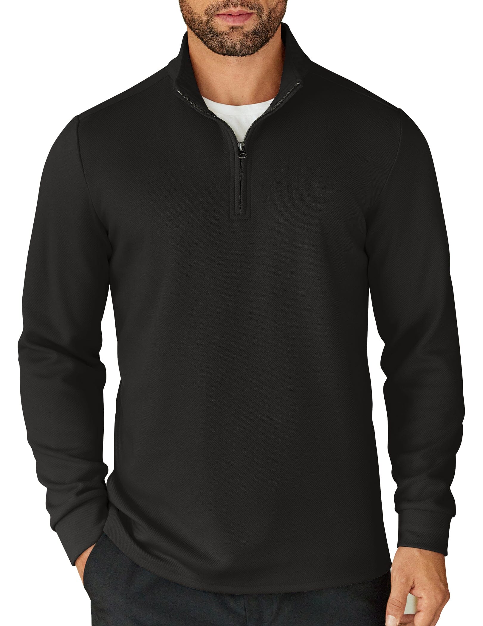 Casual Quarter Zip Sweatshirt (US Only) - Image 3