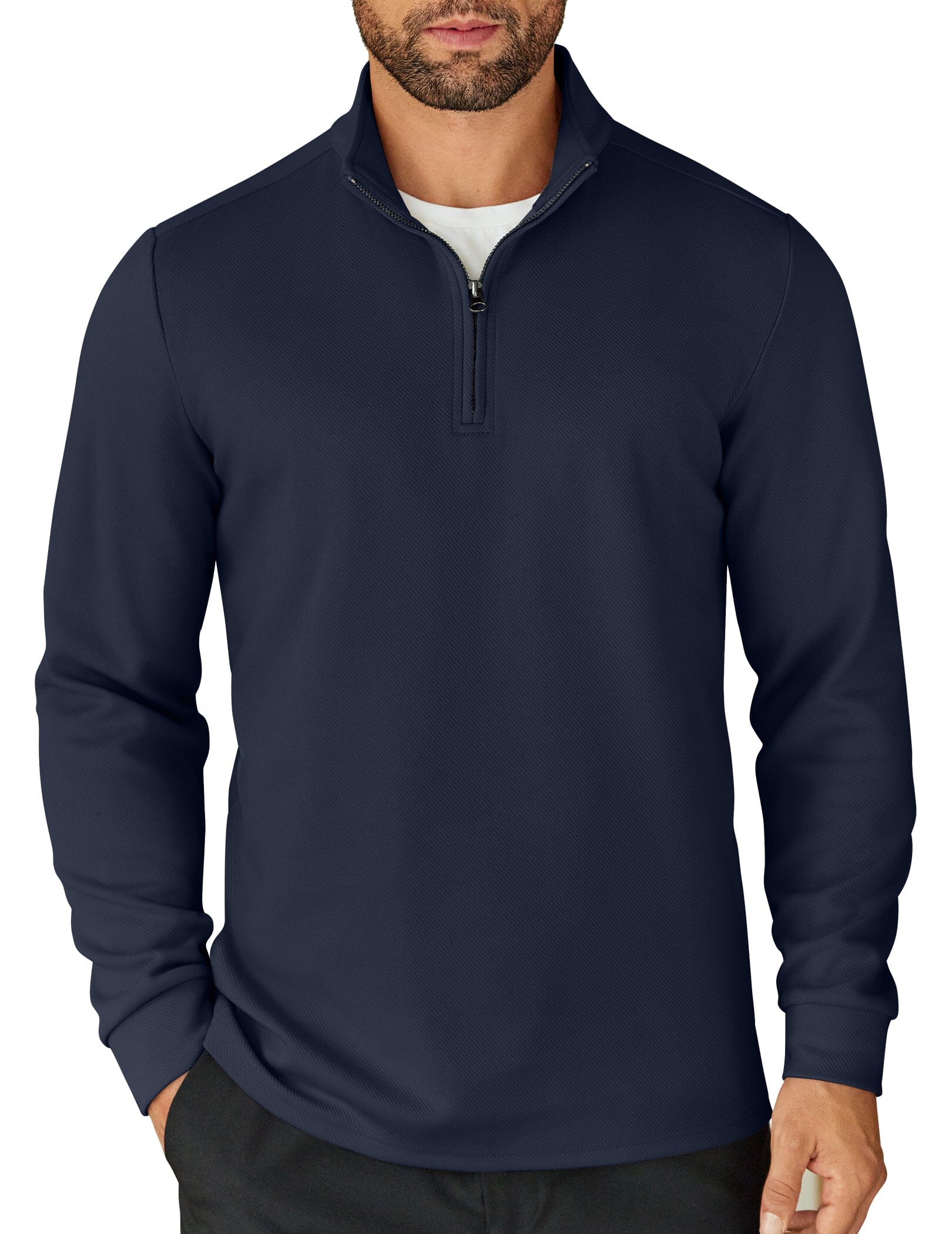 Casual Quarter Zip Sweatshirt (US Only) - Image 4