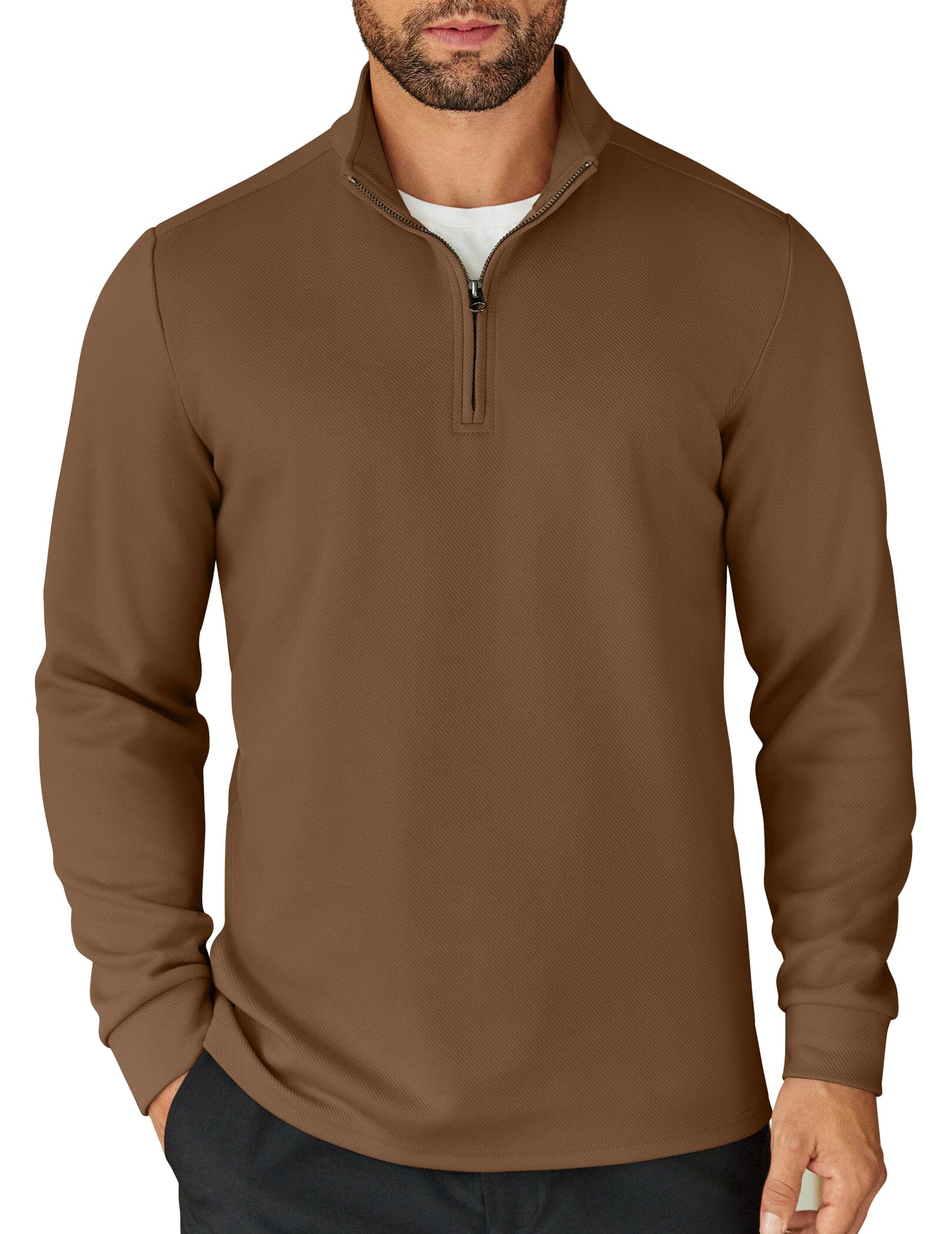 Casual Quarter Zip Sweatshirt (US Only) - Image 5