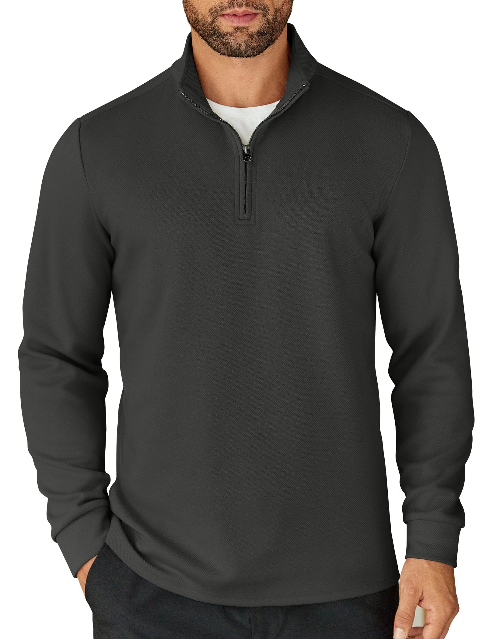 Casual Quarter Zip Sweatshirt (US Only) - Image 9
