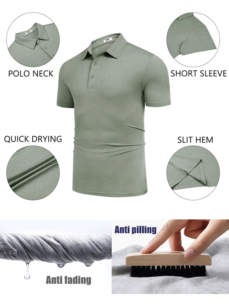 Casual Quick Dry Golf Polo Shirt (US Only) - Image 20