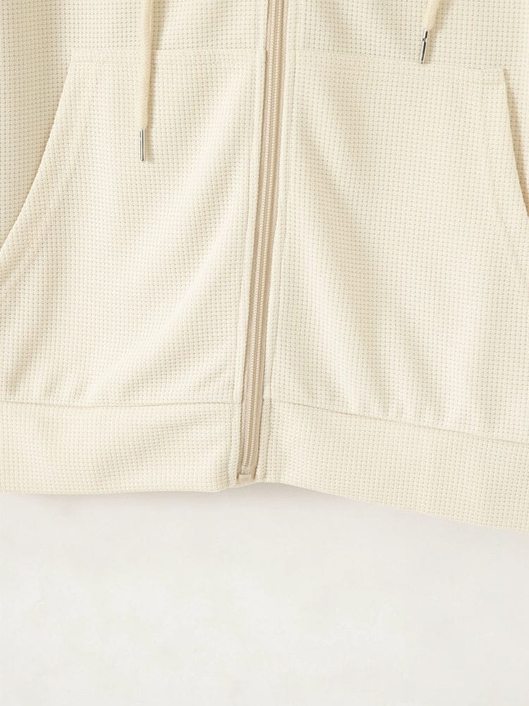 Casual Regular Fit Waffle Jacket - Image 10