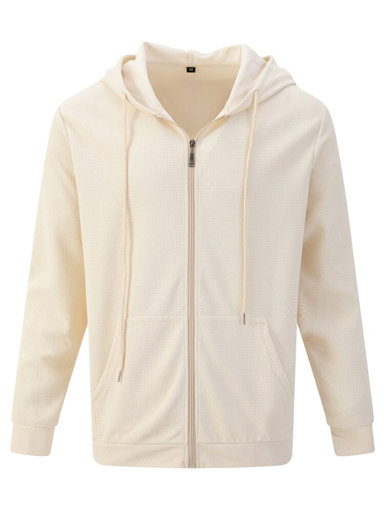 Casual Regular Fit Waffle Jacket - Image 6