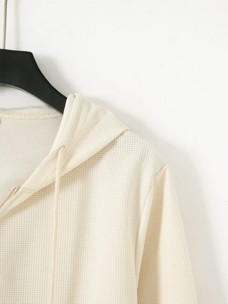 Casual Regular Fit Waffle Jacket - Image 9