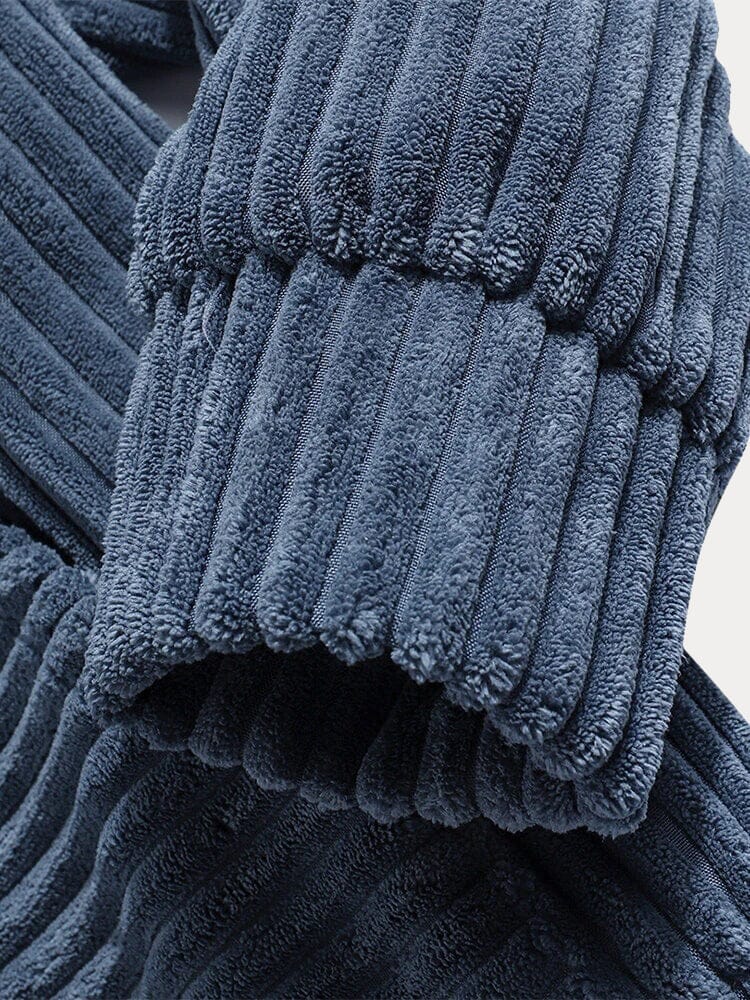 Casual Relaxed Fit Corduroy Hoodie - Image 9