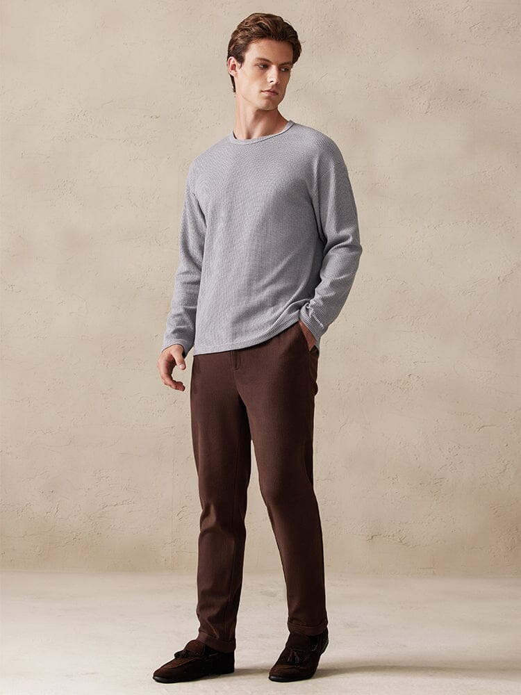 Casual Ribbed Pitted Sweatshirt - Image 10