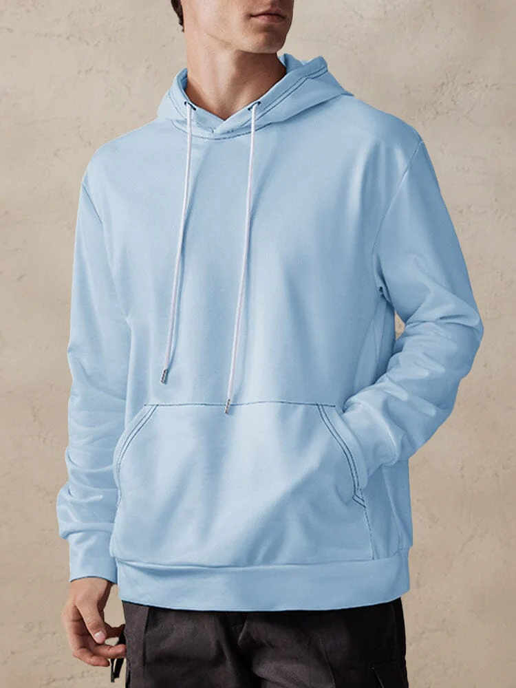 Casual Simple Pullover Hoodie - Image 10