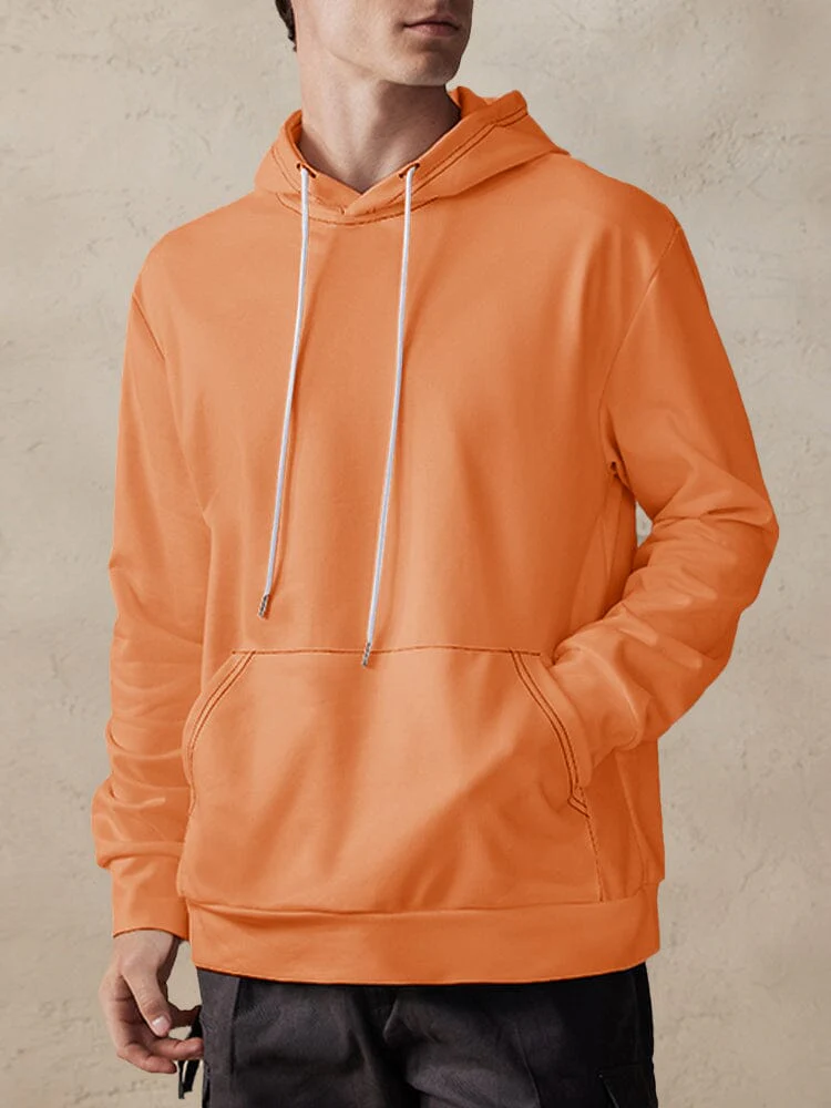 Casual Simple Pullover Hoodie - Image 11