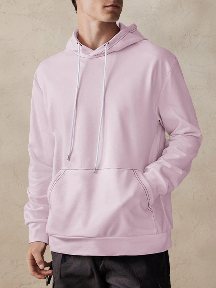 Casual Simple Pullover Hoodie - Image 2