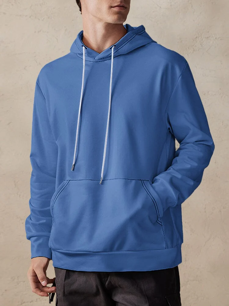 Casual Simple Pullover Hoodie - Image 8