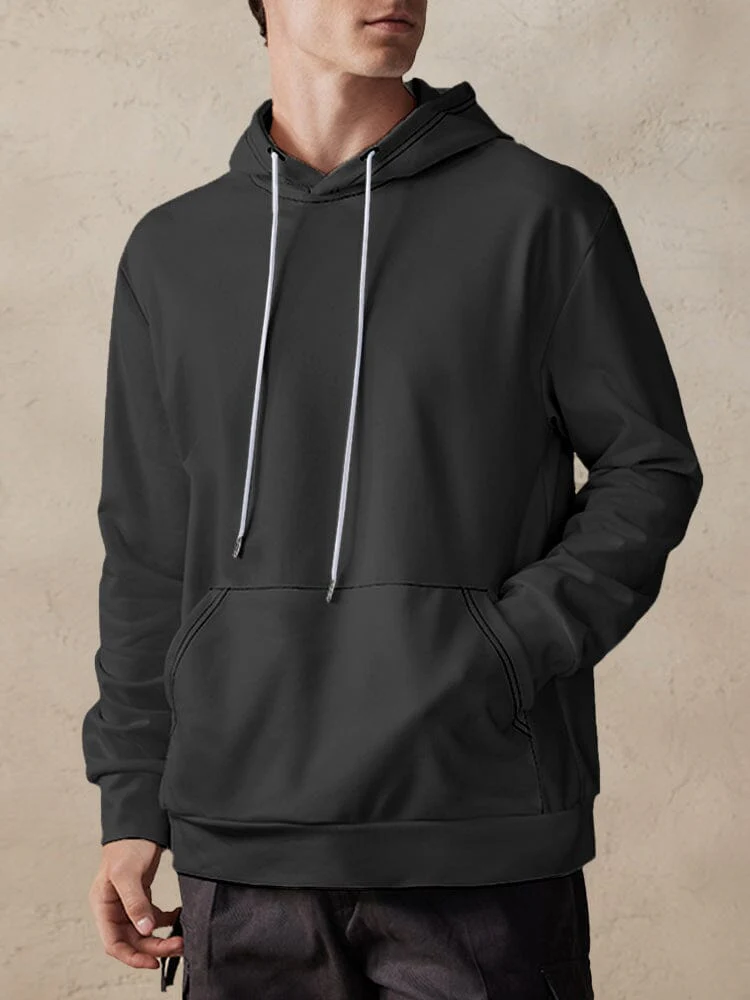 Casual Simple Pullover Hoodie - Image 9