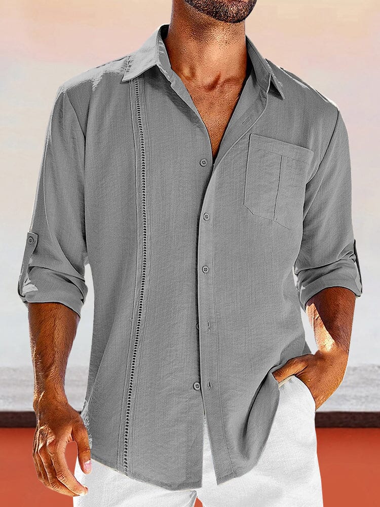 Casual Simple Shirt with Pocket - Image 5