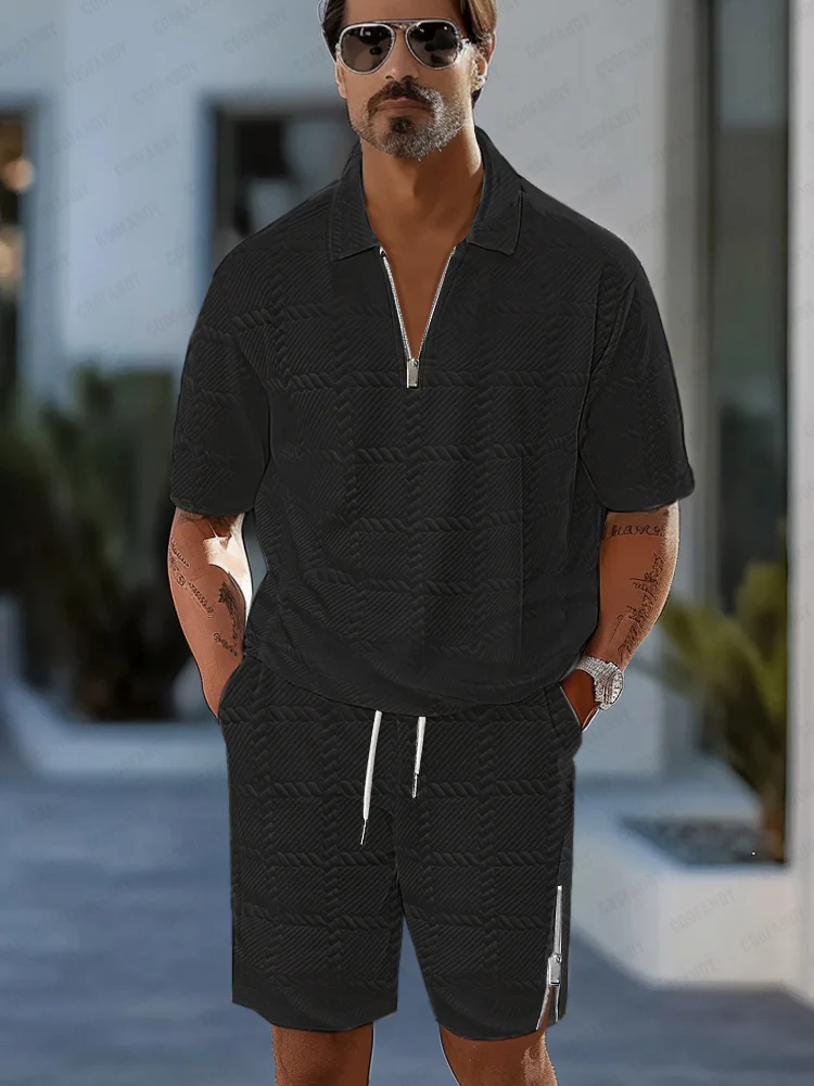 Casual Simplicity Textured 2-Piece Set - Image 2