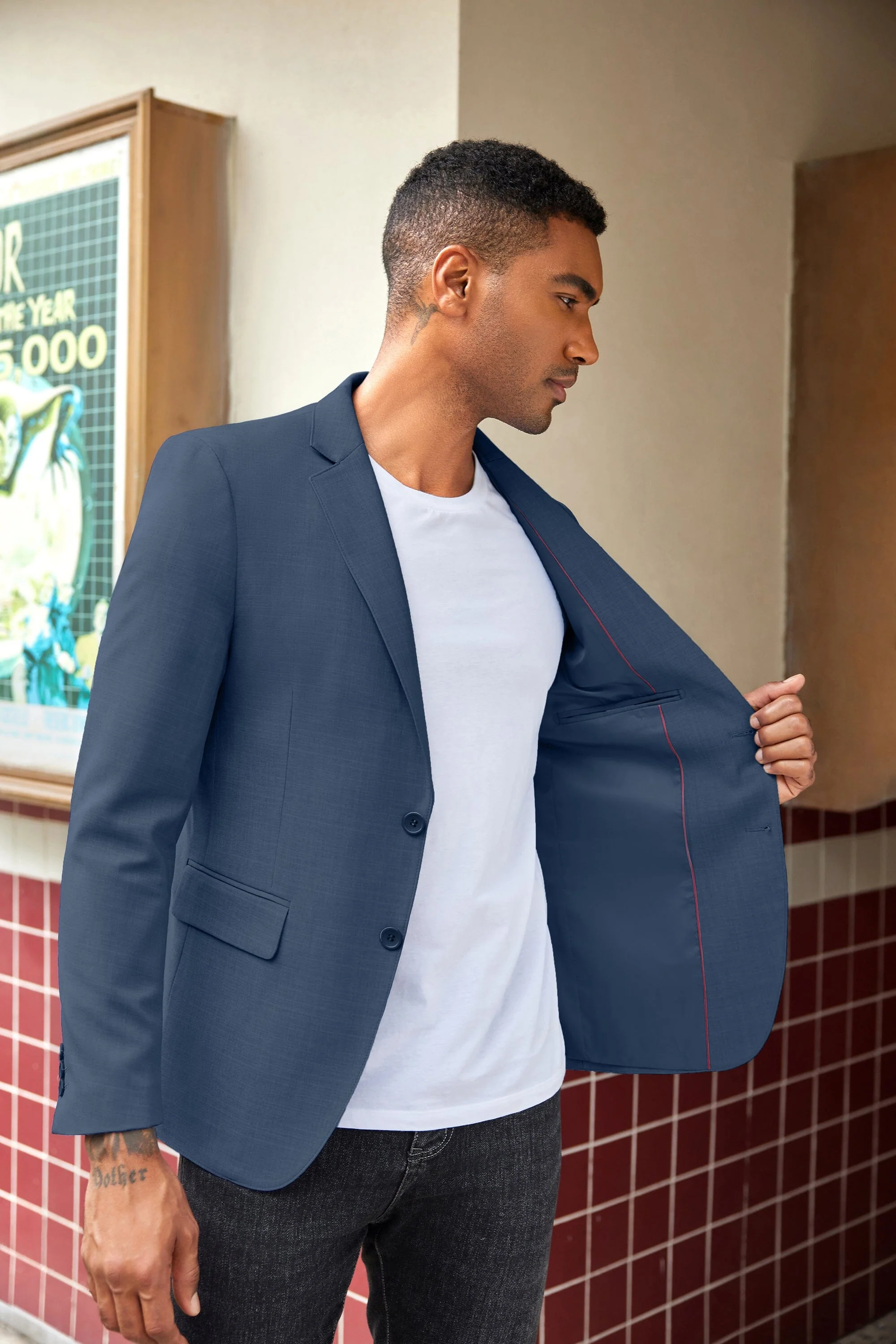Casual Slim Fit Suit Jacket (US Only) - Image 10