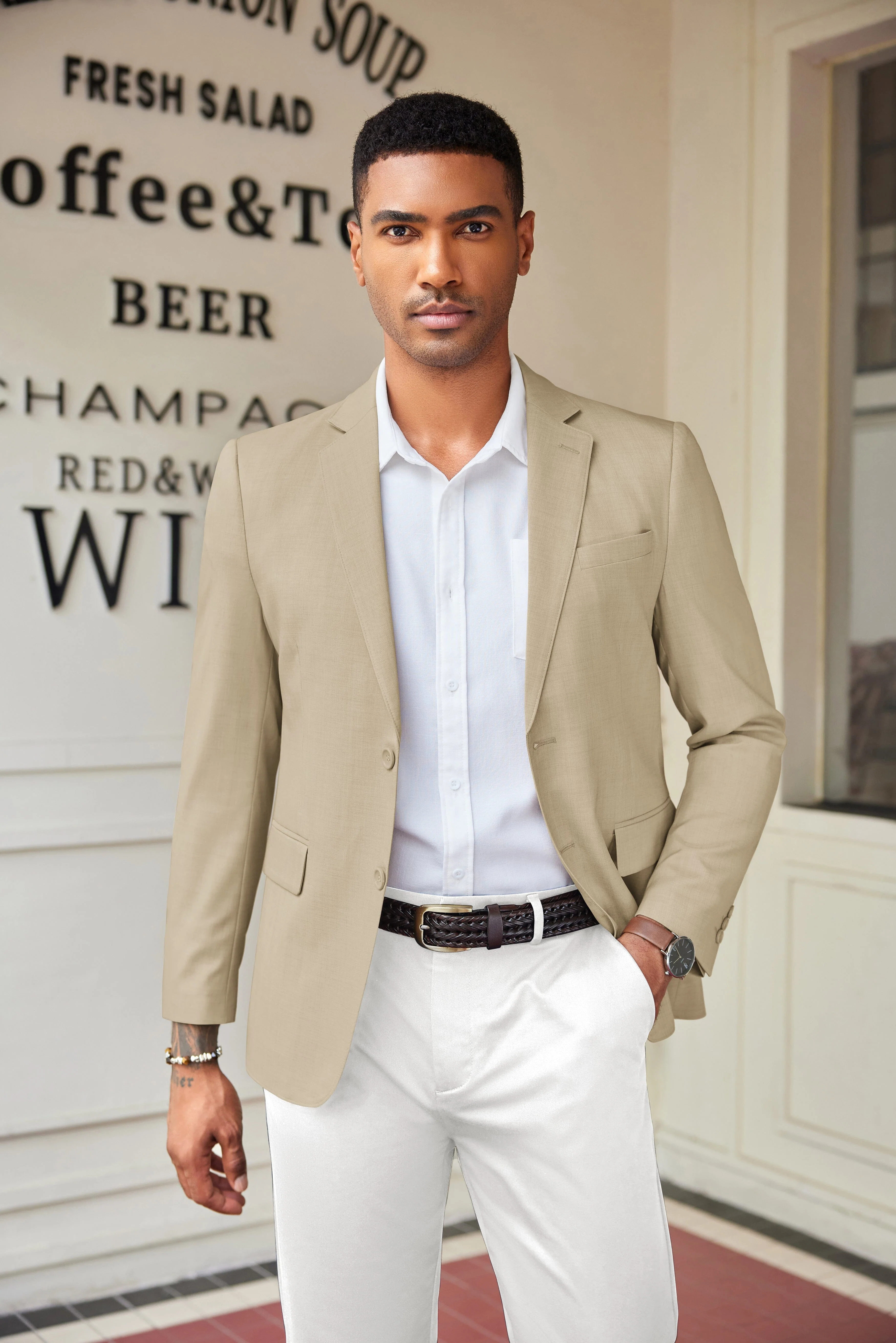 Casual Slim Fit Suit Jacket (US Only) - Image 6