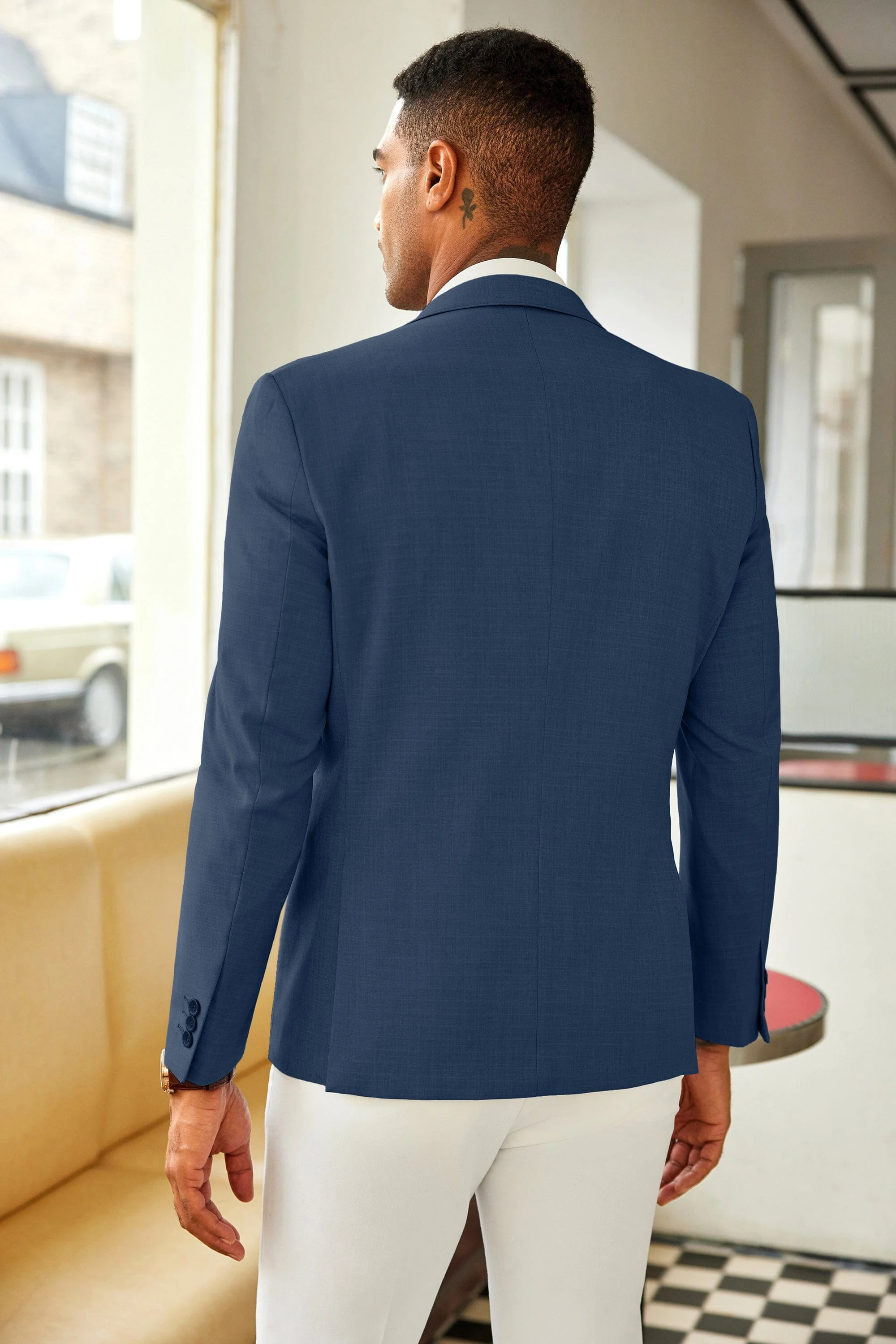 Casual Slim Fit Suit Jacket (US Only) - Image 7