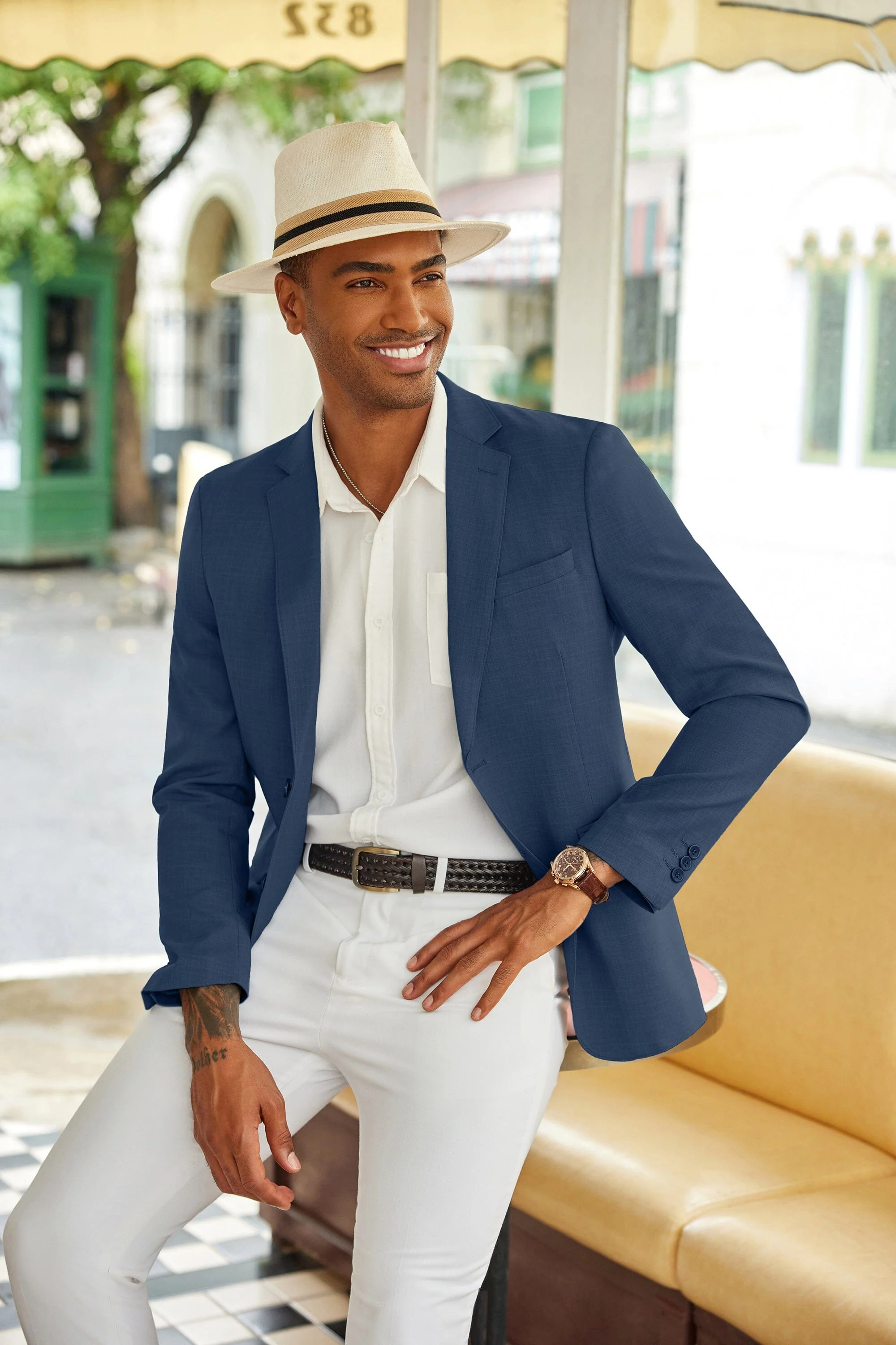 Casual Slim Fit Suit Jacket (US Only) - Image 9