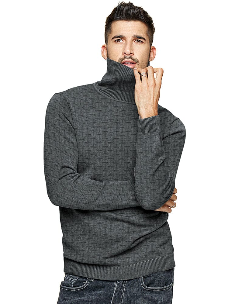 Casual Slim Fit Turtleneck Pullover Sweaters (US Only) - Image 15