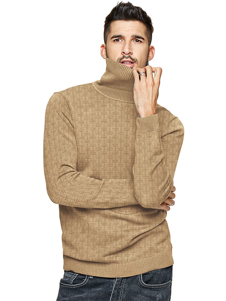 Casual Slim Fit Turtleneck Pullover Sweaters (US Only) - Image 16
