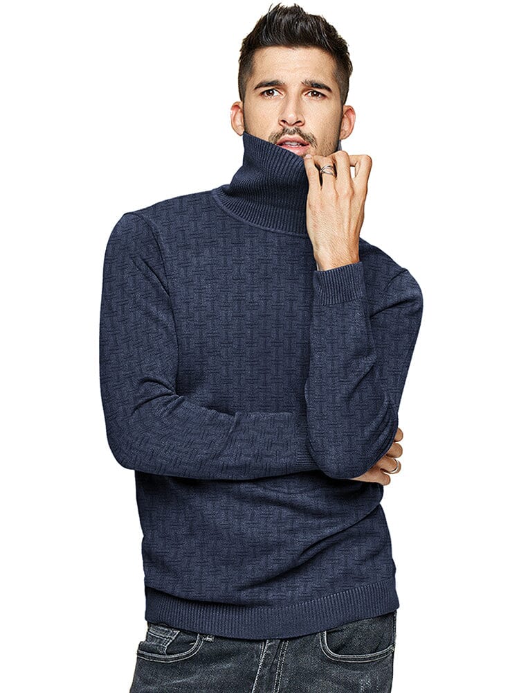 Casual Slim Fit Turtleneck Pullover Sweaters (US Only) - Image 18
