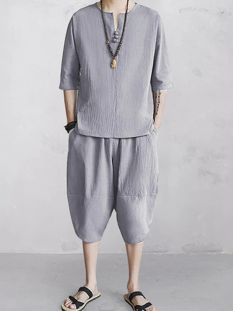 Casual Soft 2-Piece Cotton Linen Sets - Image 6