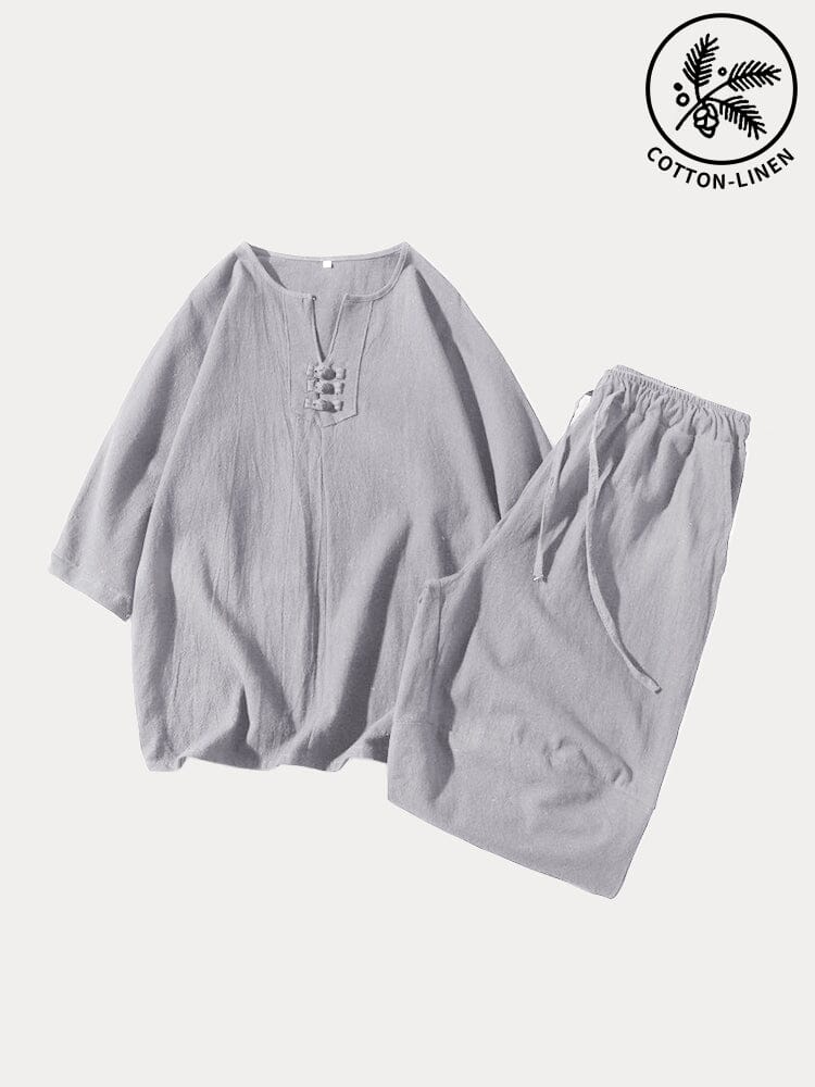 Casual Soft 2-Piece Cotton Linen Sets - Image 8
