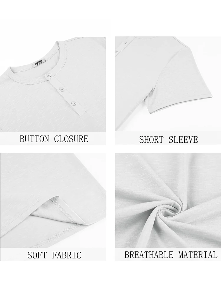 Casual Soft Basic Henley Shirt (US Only) - Image 17