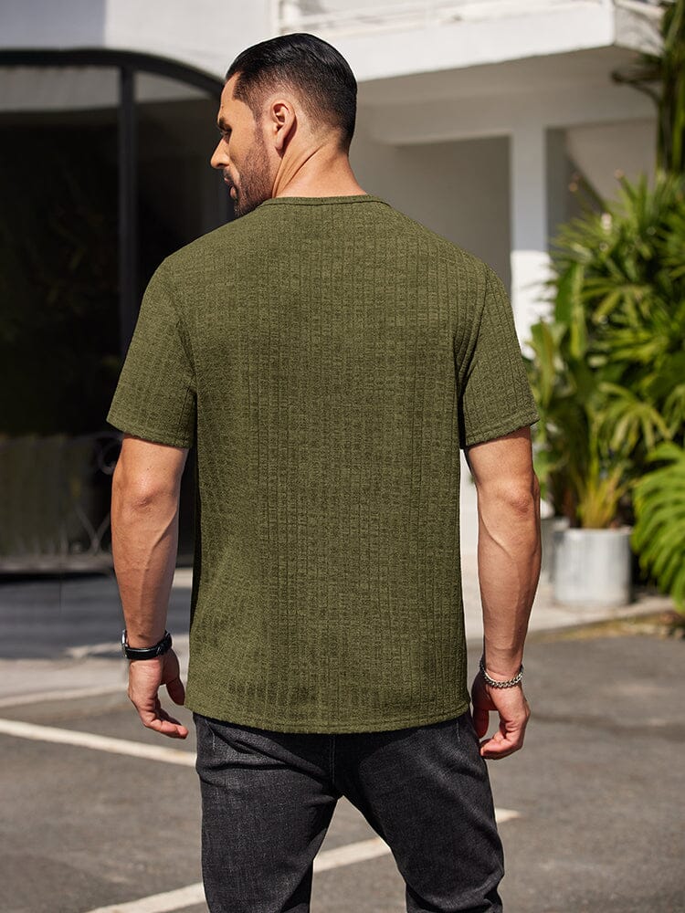 Casual Soft Ribbed T-shirt (US Only) - Image 11