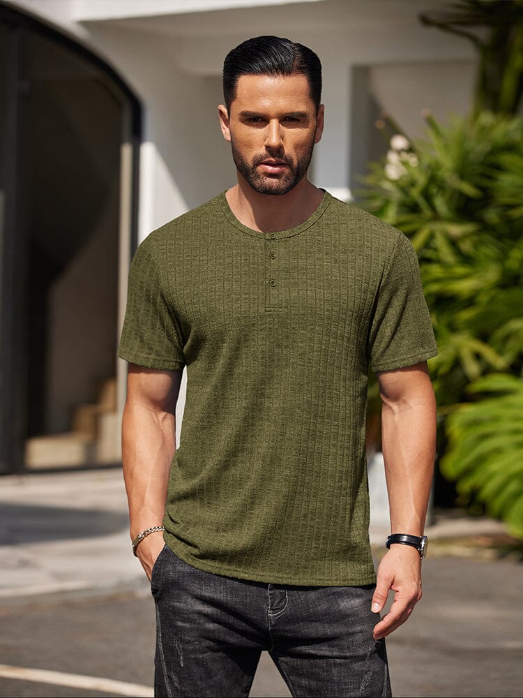 Casual Soft Ribbed T-shirt (US Only) - Image 5