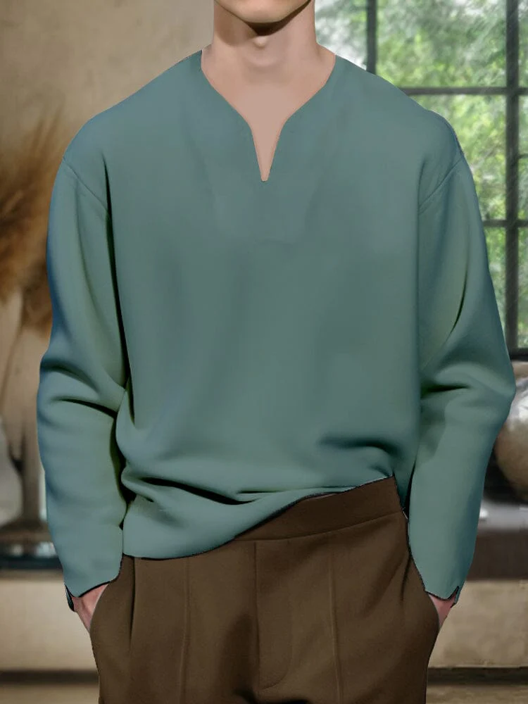 Casual Soft V-Neck Top - Image 2