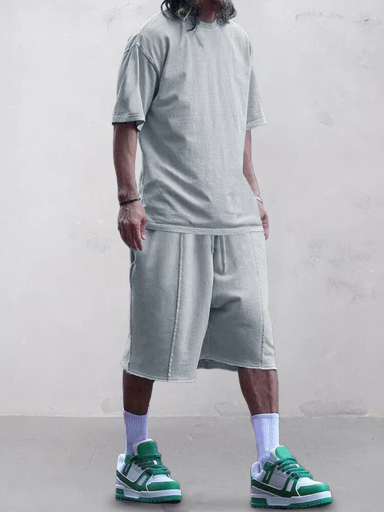Casual Solid Color Tracksuits Set - Image 10